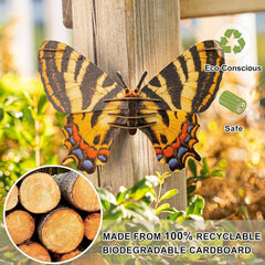 3D Butterfly Puzzle Kids Paper Craft STEM Toy Ages 7+