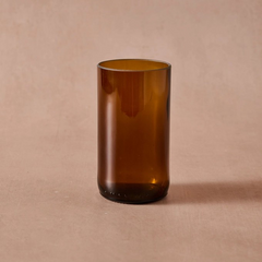 Amber Recycled Glass Tumbler (8 oz)