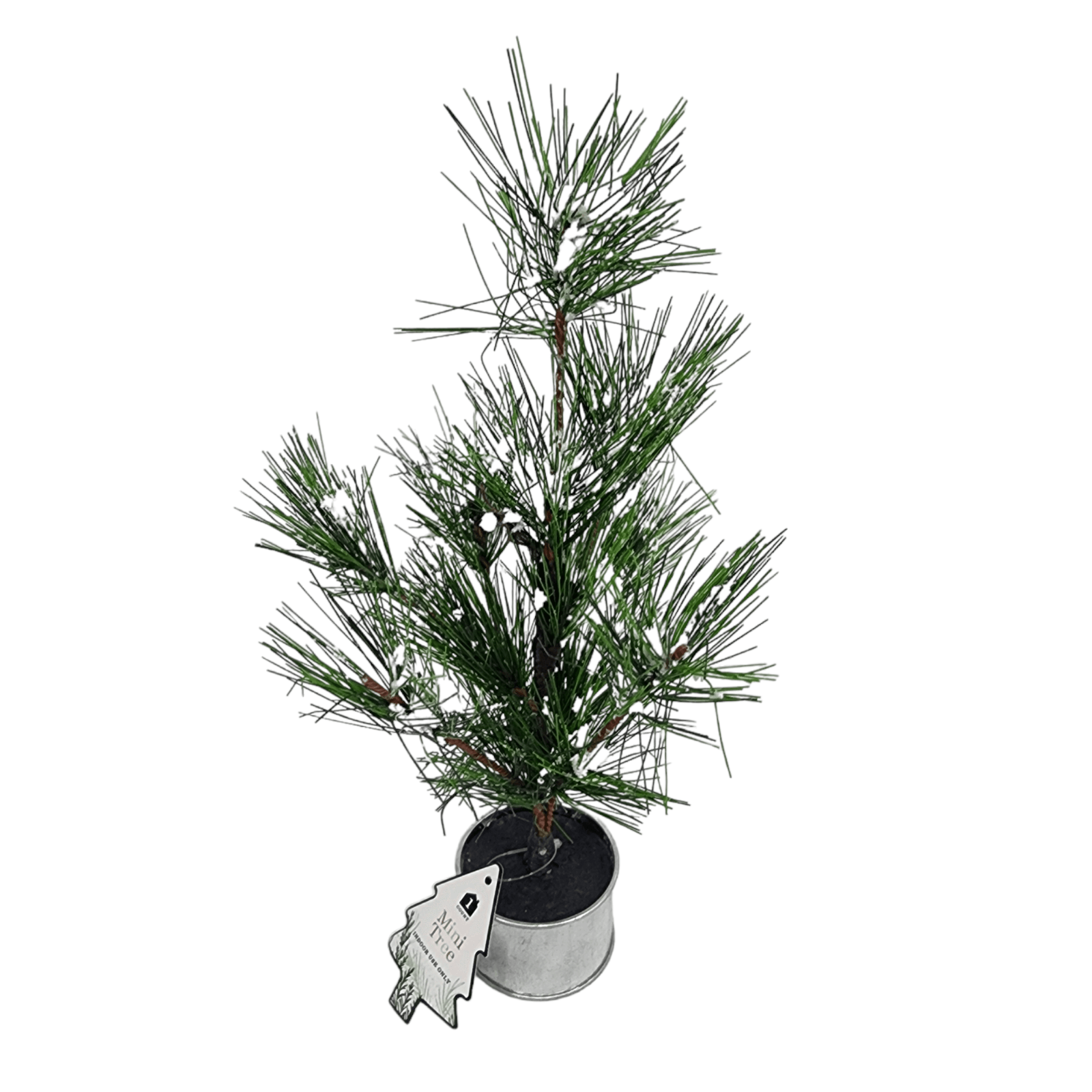 Artificial Potted Pine Tree Flocked 12 Inch (2pk)