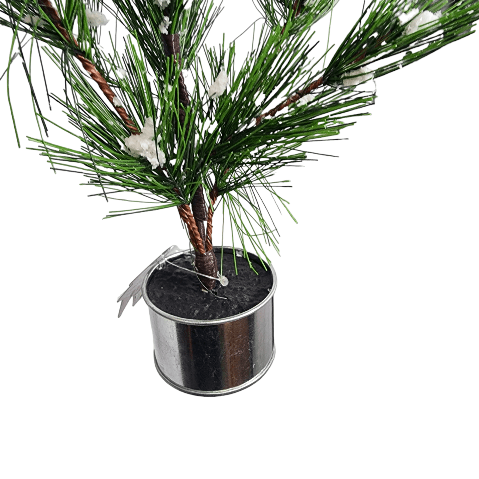 Artificial Potted Pine Tree Flocked 12 Inch (2pk)