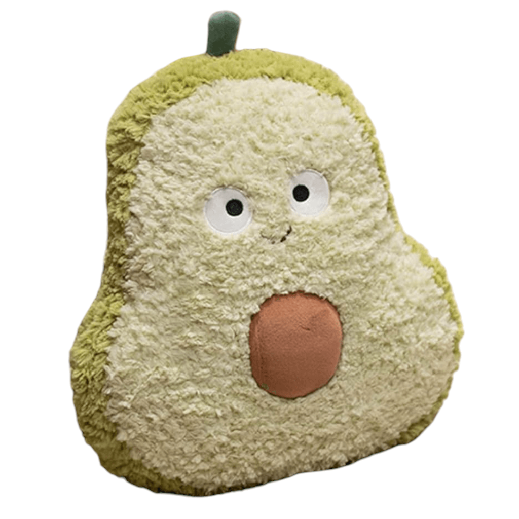 Avocado Plush Fruit Vegetable Hugging Throw Pillow Green Foodie Toy 16 Inch