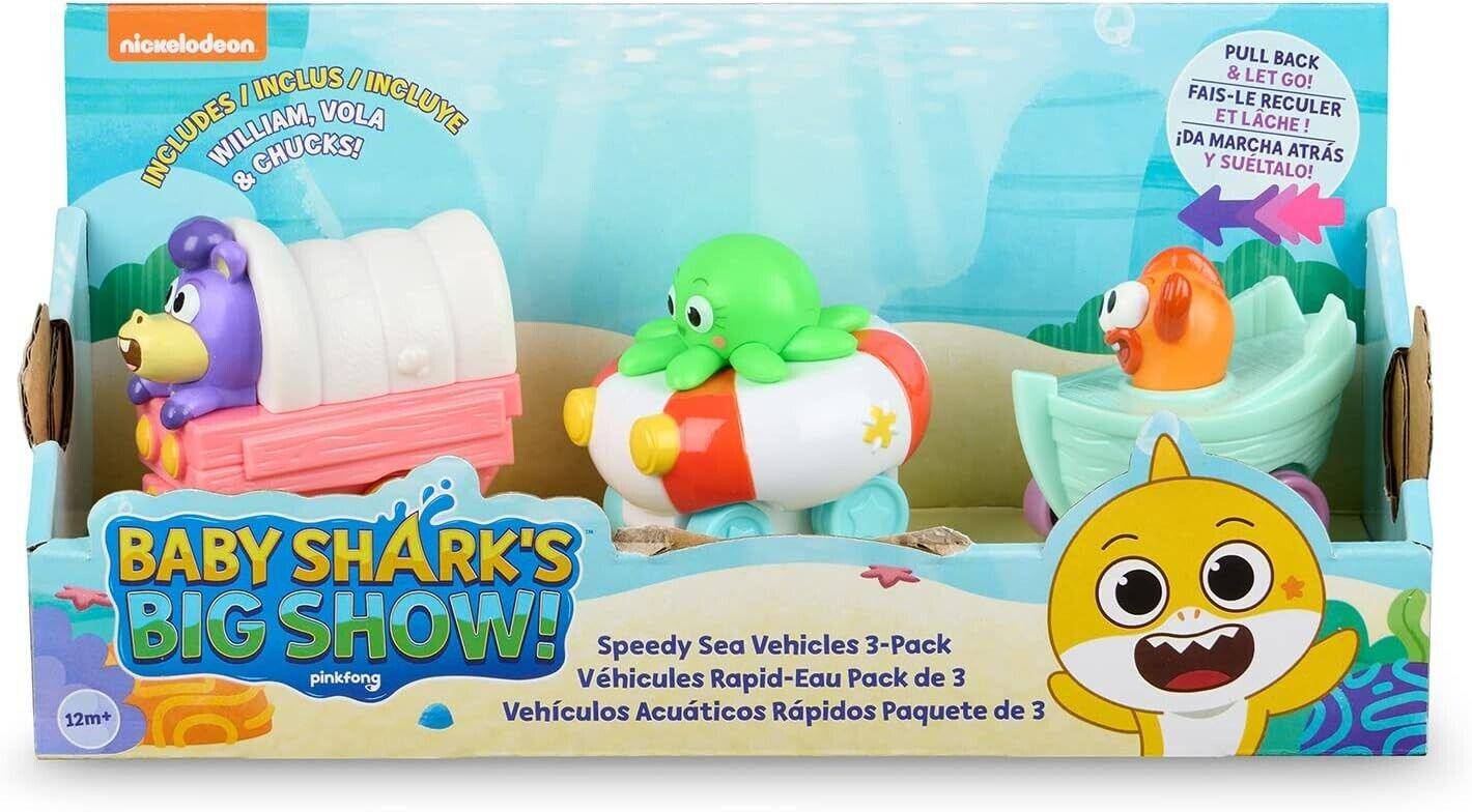 Baby Shark's Big Show Speedy Sea Vehicle 3 pk