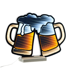 Beer Mugs Infinity Light