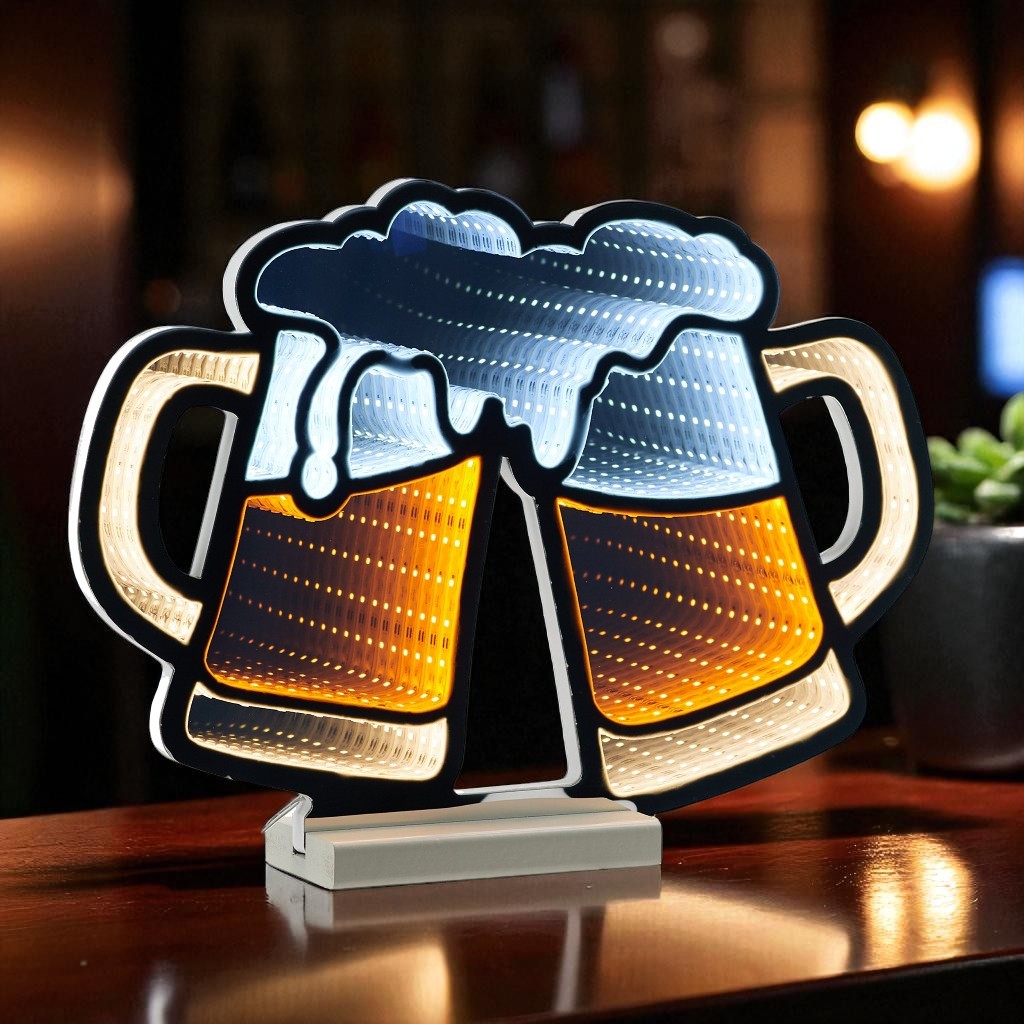 Beer Mugs Infinity Light