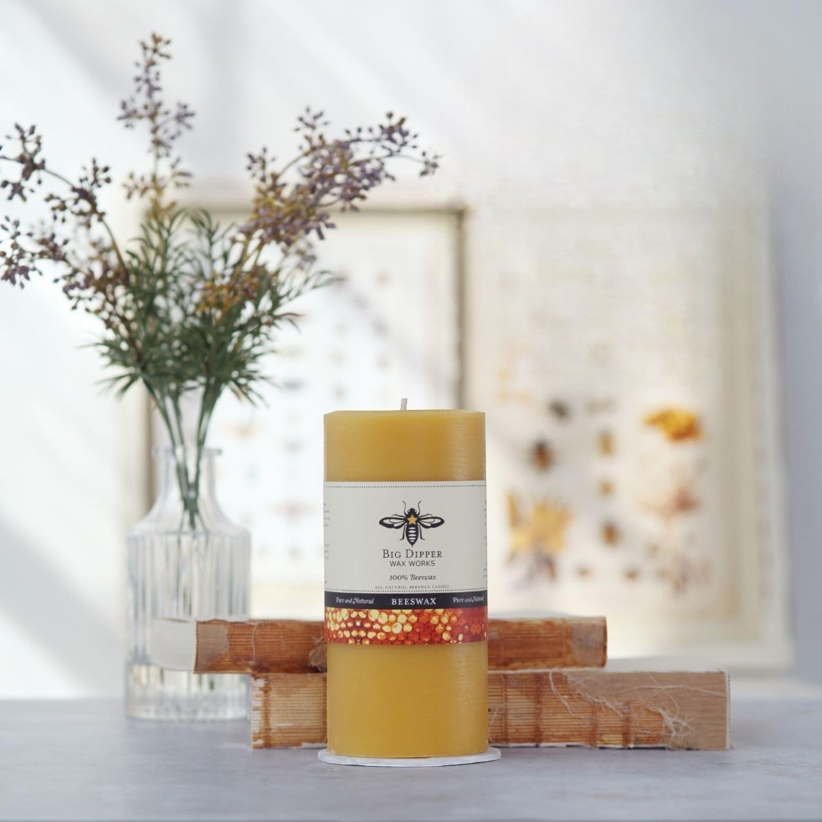 Beeswax Pillar Candle