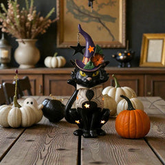 Black Cat Tealight Holder