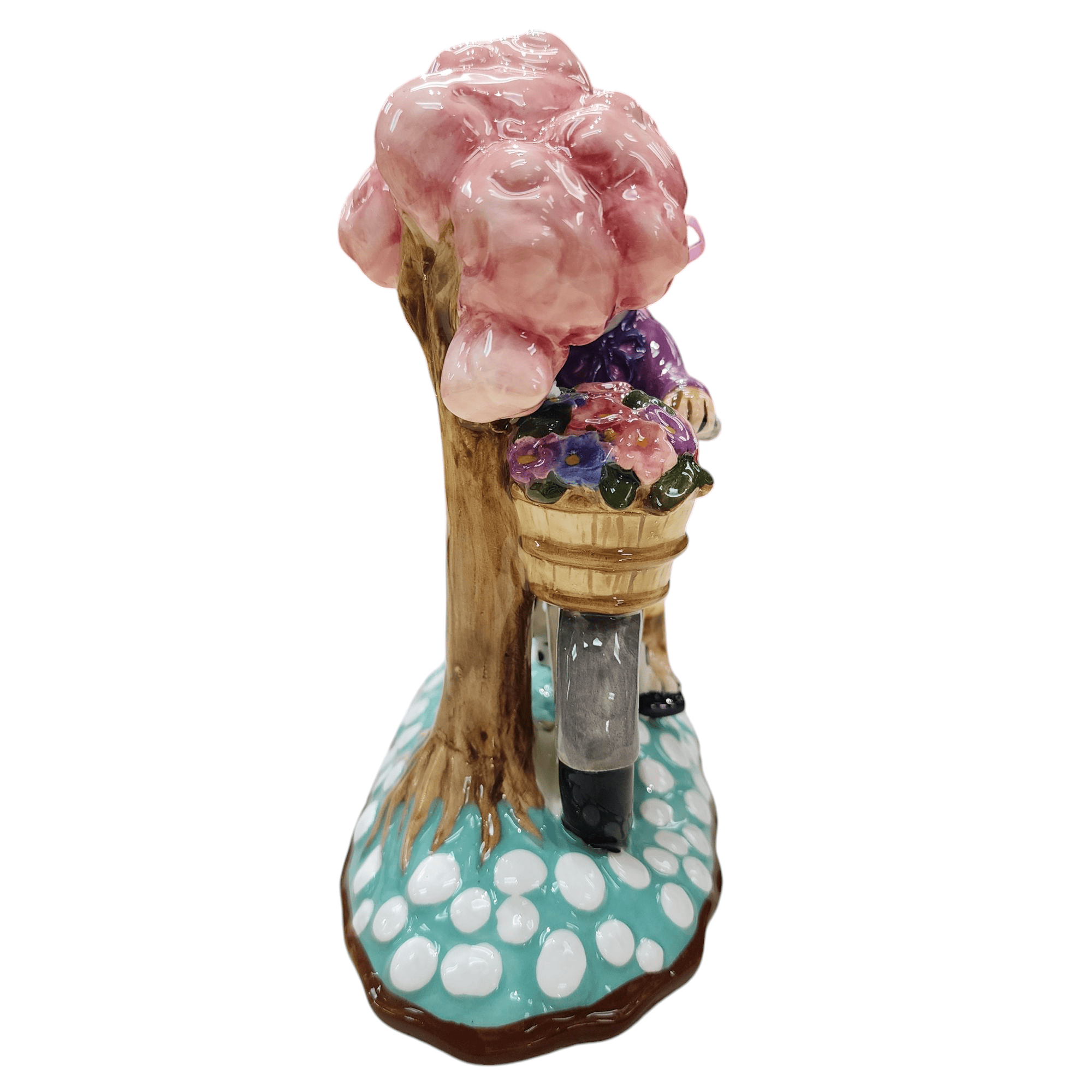 Blue Sky Clayworks Bunny on Bicycle Figurine