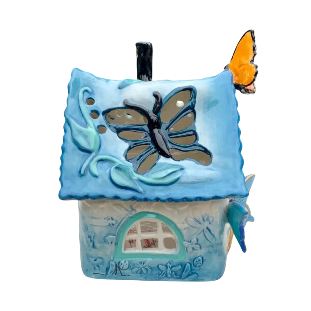 Blue Sky Clayworks Butterfly Candle House