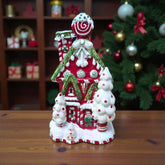 Blue Sky Clayworks Christmas Candy Cane Inn Candle House