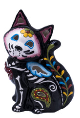 Blue Sky Clayworks Day of The Dead Cat Candle House