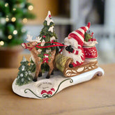 Blue Sky Clayworks Gnomeville Shopping Tealight Holder