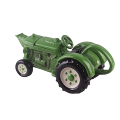Blue Sky Clayworks Green Tractor Teapot