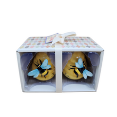 Blue Sky Clayworks Happy Bee Salt & Pepper Shaker Set