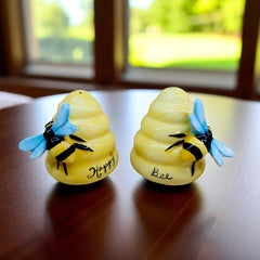Blue Sky Clayworks Happy Bee Salt & Pepper Shaker Set