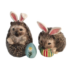 Blue Sky Clayworks Hedgehogs Salt and Pepper Shaker Set