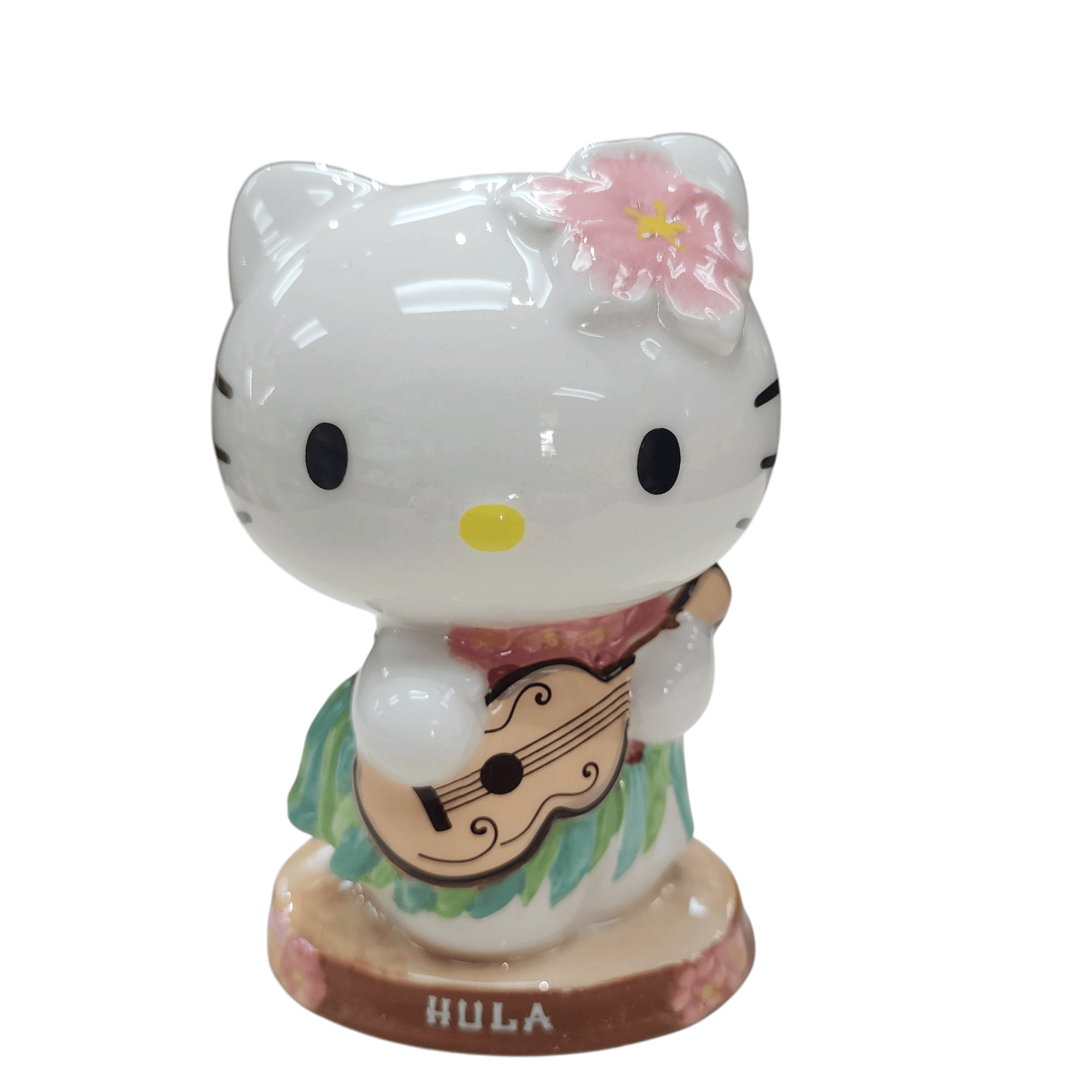 Blue Sky Clayworks Hello Kitty Hula Hula Hawaiian Figure with Ukulele