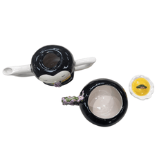 Blue Sky Clayworks Queen Bee Teapot Service for One