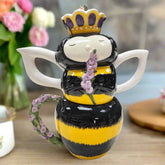 Blue Sky Clayworks Queen Bee Teapot Service for One
