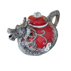 Blue Sky Clayworks Red Dragon Teapot
