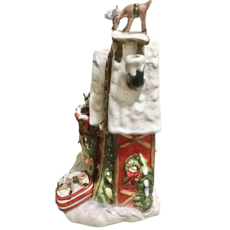 Blue Sky Clayworks Rudolphs Flight School Candle House