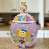 Blue Sky Clayworks Sanrio Hello Kitty Easter Egg Cookie Jar