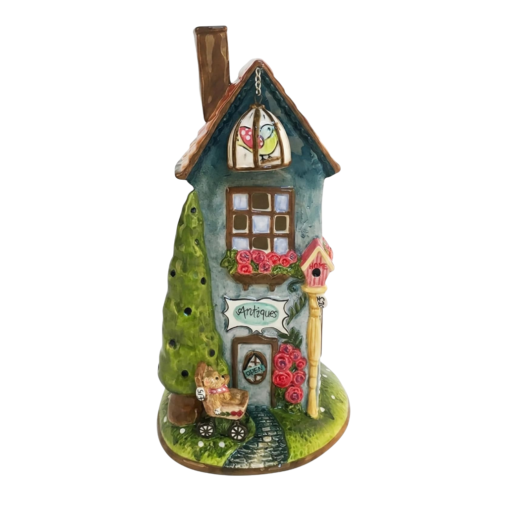 Blue Sky Clayworks Spring Cottage Candle House