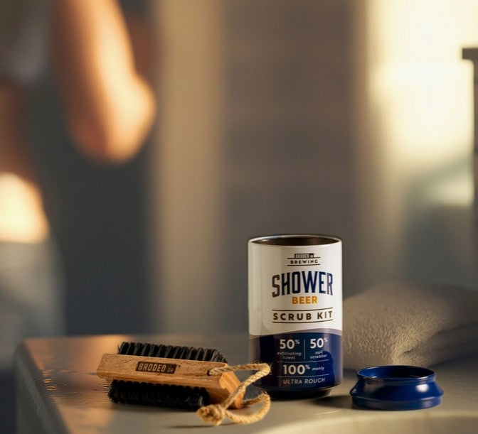 Brodeo Drive Shower Beer Scrub Kit
