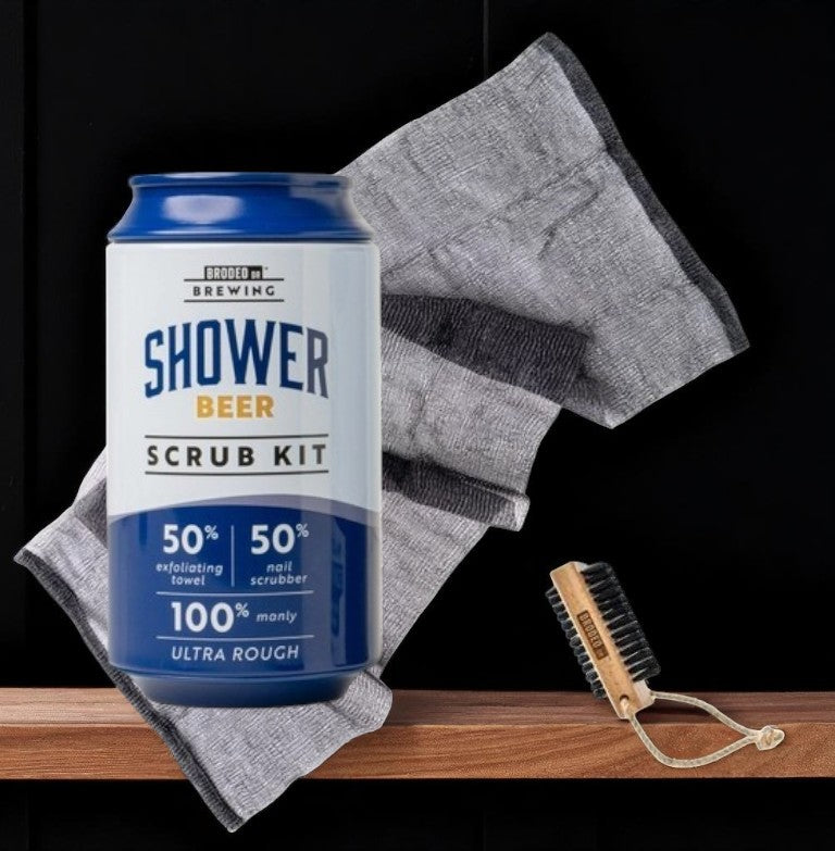 Brodeo Drive Shower Beer Scrub Kit