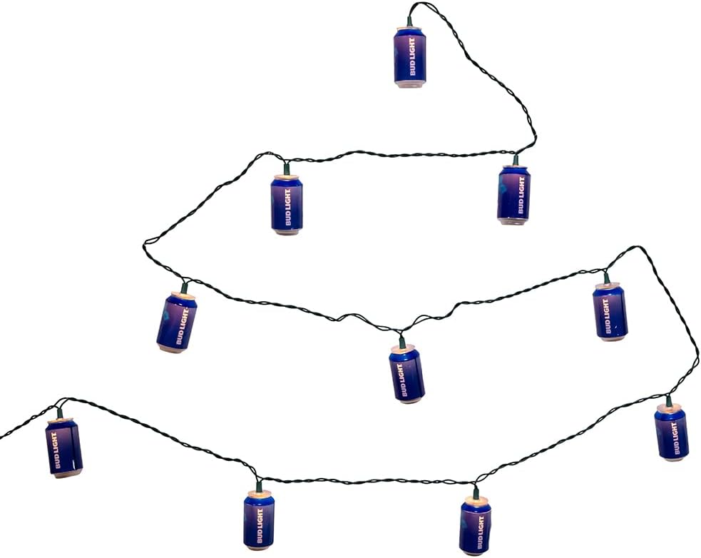 Bud Light Beer Can String Lights