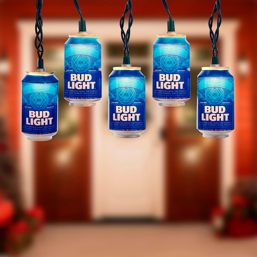 Bud Light Beer Can String Lights
