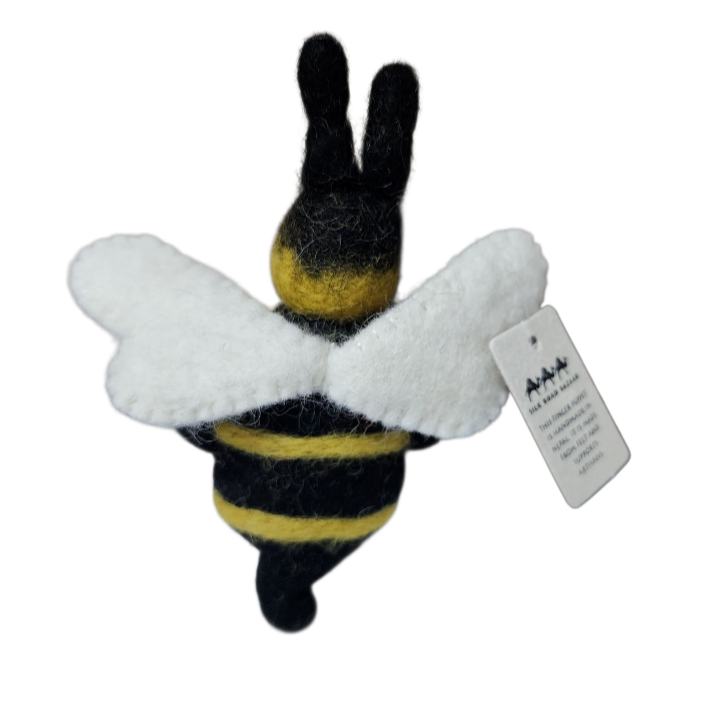 Bumblebee Finger Puppet | Handcrafted Felt Figure