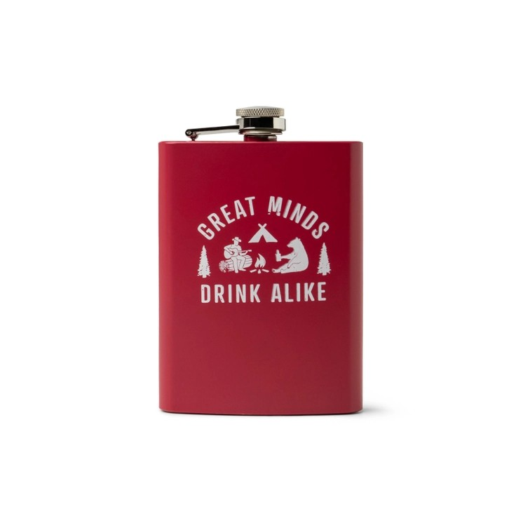 Bunk House On The Rockies Stainless Steel Flask
