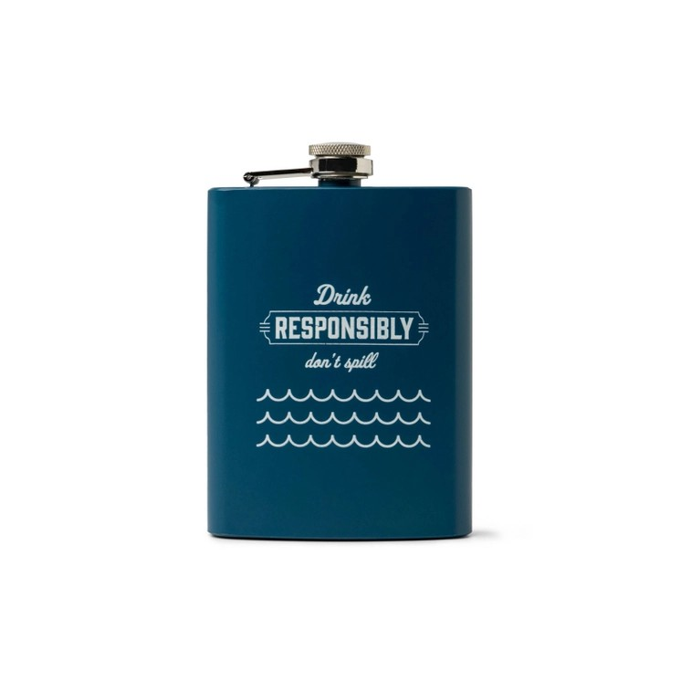 Bunk House On The Rockies Stainless Steel Flask