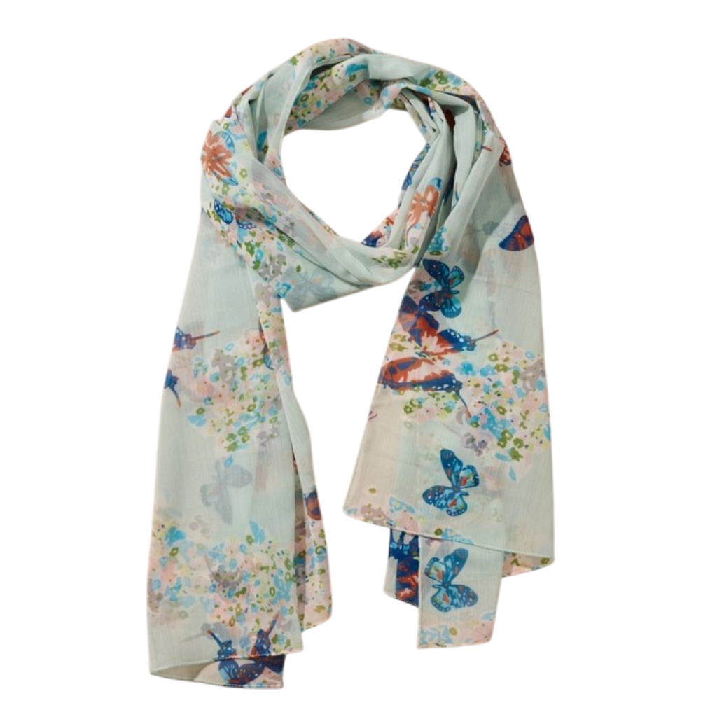 Butterfly Chiffon Scarf