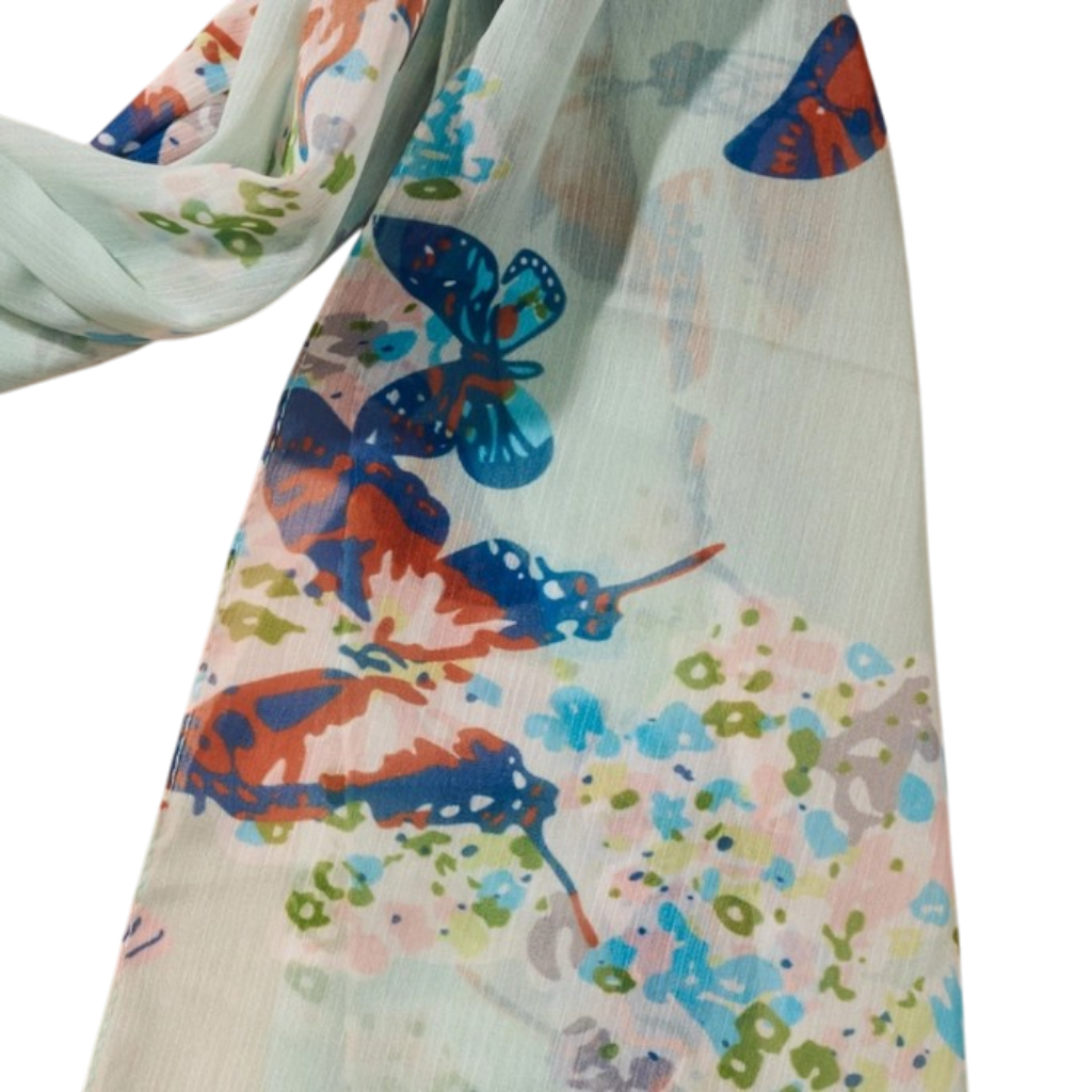 Butterfly Chiffon Scarf