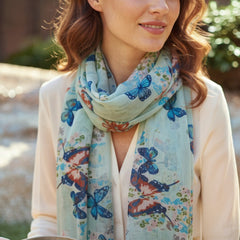 Butterfly Chiffon Scarf