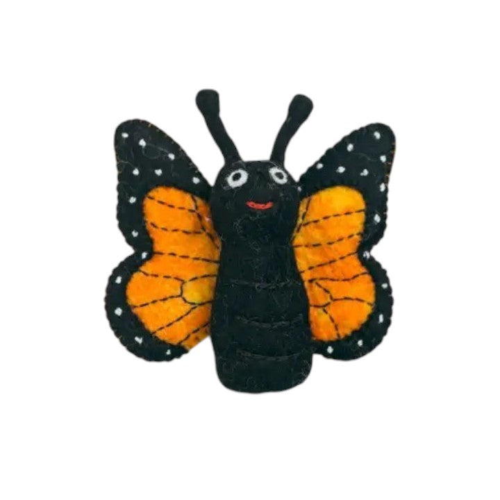 Butterfly Finger Puppet | Handcrafted Felt Figure