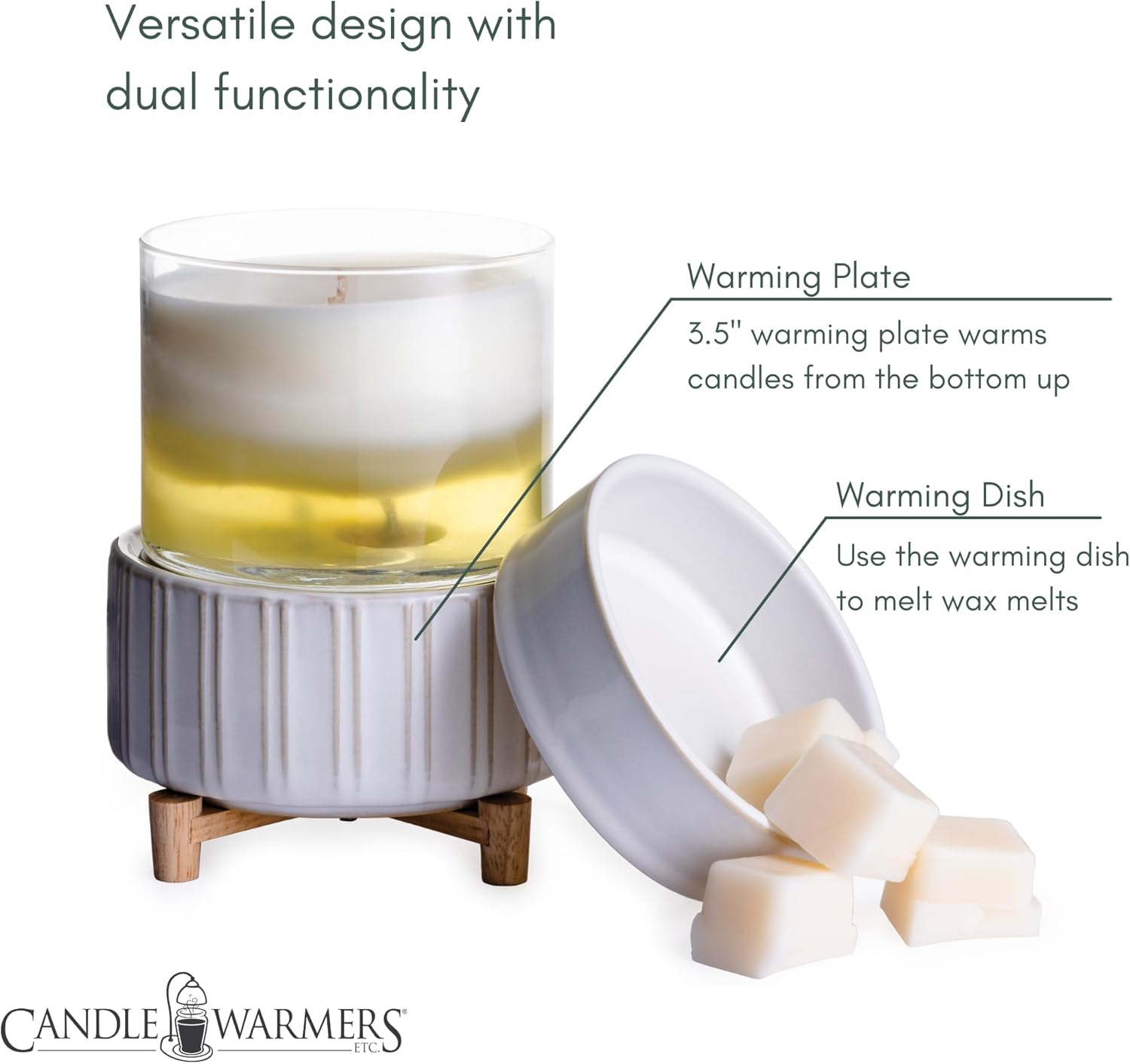 Candle Warmers | Candle Wax Warmer | Ceramic & Wood