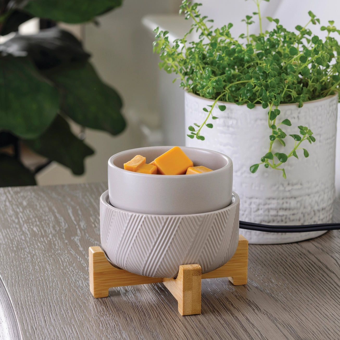 Candle Warmers | Candle Wax Warmer | Wooden Pedestal