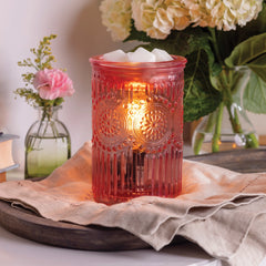 Candle Warmers | Illumination Fragrance Warmer | Pink Parisian Glass