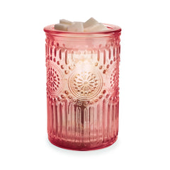 Candle Warmers | Illumination Fragrance Warmer | Pink Parisian Glass