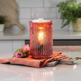Candle Warmers | Illumination Fragrance Warmer | Pink Parisian Glass