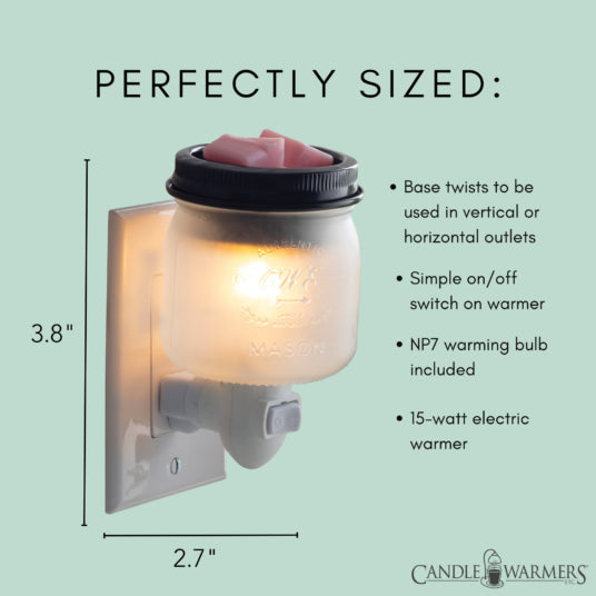 Candle Warmers | Pluggable | Glass Mason Jar