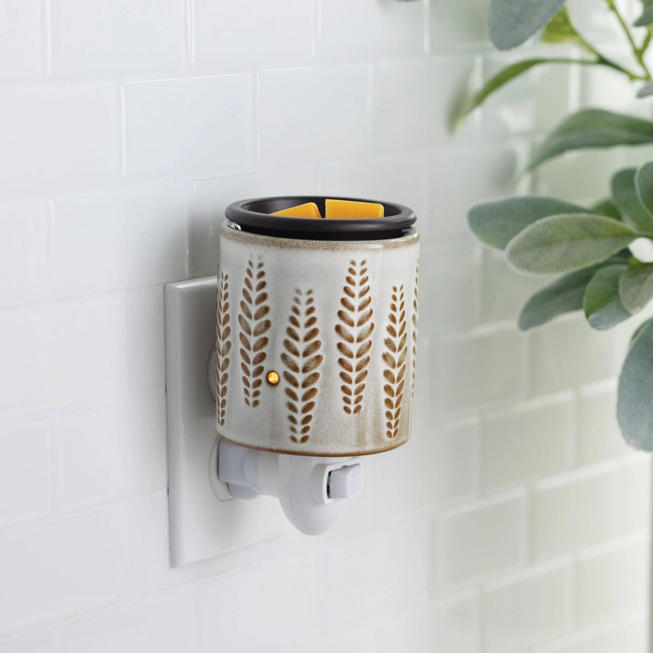 Candle Warmers | Pluggable | Wheat & Ivory Flip Dish