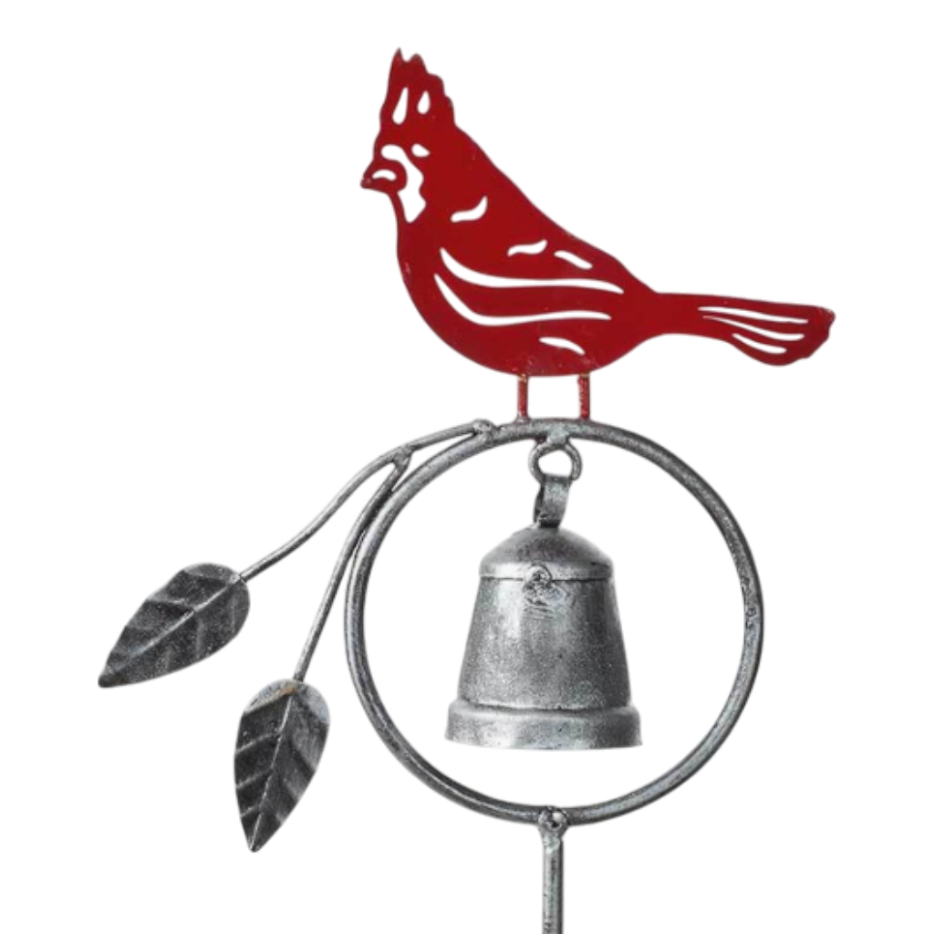 Cardinal Chime Garden Stake
