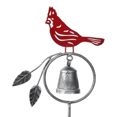 Cardinal Chime Garden Stake
