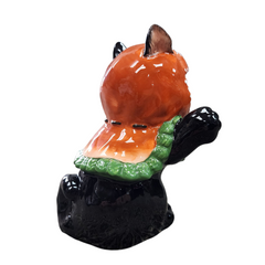 Cat with Pumpkin Head Hat