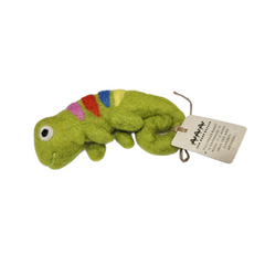 Chameleon Finger Puppet | Handcrafted Felt Figure