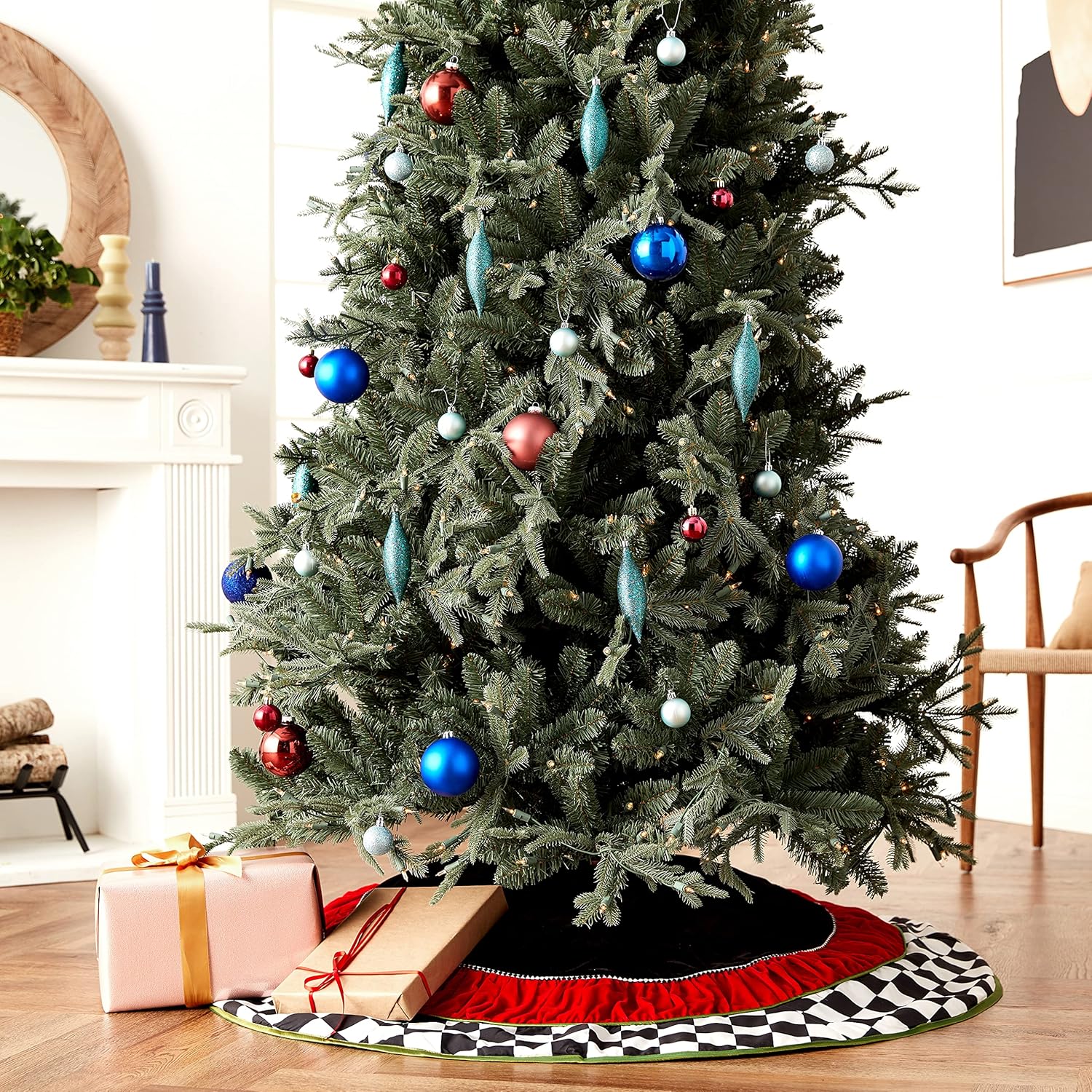 Checkered Christmas Tree Skirt