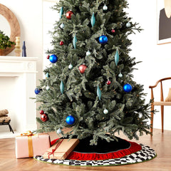 Checkered Christmas Tree Skirt